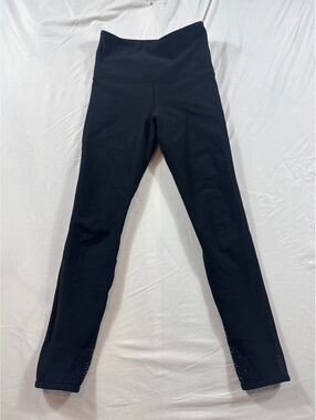 Lorna Jane Black High Waist Mesh Panel Leggings